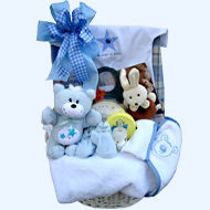 Geschenkkorb f&uuml;r kleine Prinzen und Prinzessinnen